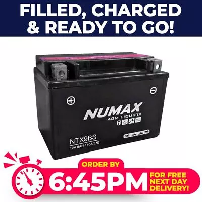 Numax DYNAVOLT MOTORCYCLE 12V BATTERY KAWASAKI Z750 S 2005-2006 • £30.46