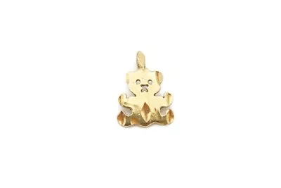 14k Yellow Gold Teddy Bear Pendant • $89.99