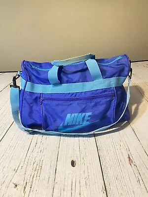 Vintage Nike Gym Duffle Bag Pack Gray Label • $24