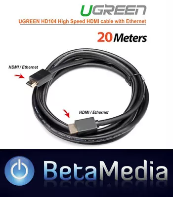 Premium Ugreen HDMI Cable HIGH SPEED Ultra 4K HD 3D V2.0  With Ethernet 20M • $99.95