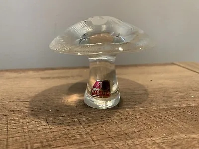 Vintage Viking Sagitarius Clear Art Glass Zodiac Mushroom Mint With Sticker! • $179.99