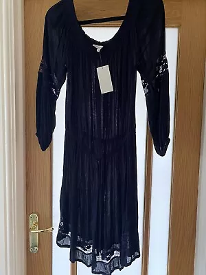 £3.50 • Buy Lovely Floaty Bardot Summer Dress Size 14 Immaculate & BNWT