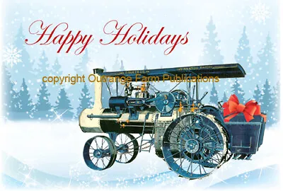 NEW A.D. Baker Steam Traction Engine Christmas Cards Antique Tractor • $16