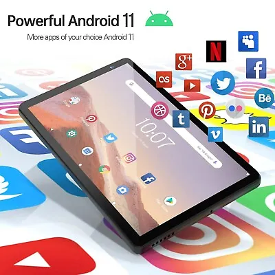 PRITOM 7 Inch Tablet 32 GB Android 11 Quad Core HD IPS Display Dual Camera WiFi • $93