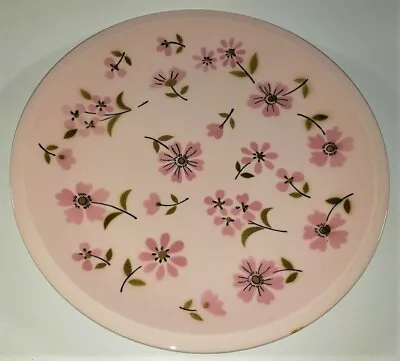 Vintage Mikasa Pink Pastelle Puff Plate 10 1/2  - Flower - 1974 Mid Century Mod • $15.75