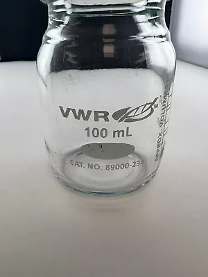 VWR 89000-234 100 ML Media Bottle W/ Cap And Ring • $9