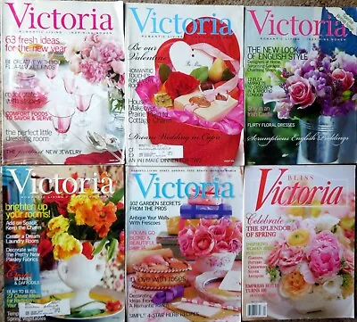 VICTORIA Magazine: Romantic Living - Inspiring Women - 6 Issues From 2003 2008 • $29.95