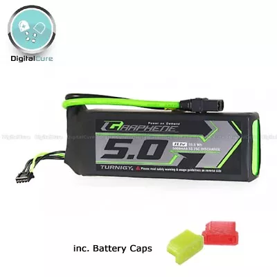 RC Battery Turnigy Graphene 5000mAh 3S 11.1V 4S 14.8V 6S 22.2V 75-150C LiPo XT90 • £55.89