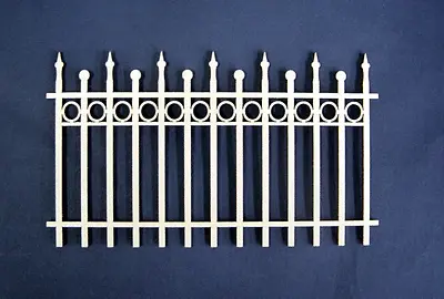   Dollhouse Miniature 1:12 Scale Victorian Gothic Fence 1 Pair • $10.75