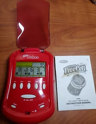 Vtg Radical Lighted Poker Flip Top Hand Held Video Game W Instructions WORKS • $16