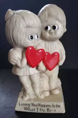 Vintage Wallace Berrie & Co 1971 Statue 710 Loving You Happens To Be What I • $19.95