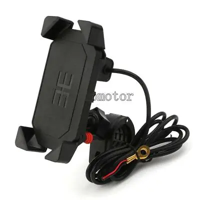 Motorcycle Phone Holder Charger For Yamaha V Star 650 1100 XVS Custom Classic • $17.86