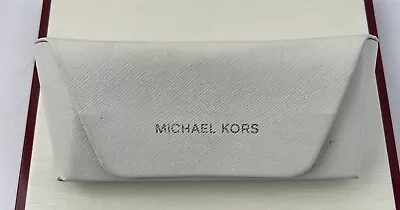 Michael Kors Eyeglasses Sunglasses White Case Snap Closure **READ** • $8.49