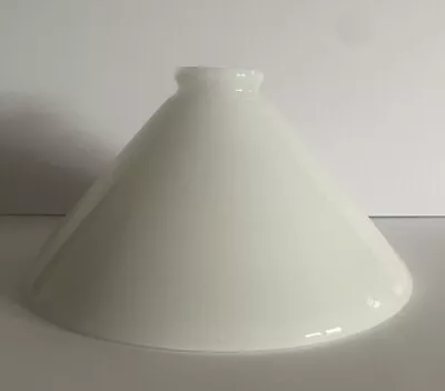 Vintage Milk Glass Cone Shaped 9 7/8  Lamp Light Replacement Shade • $17.49