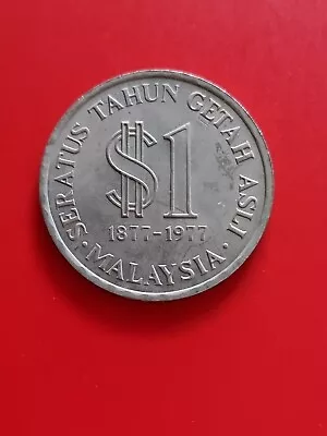 Malaysia 1977 $1 One Ringgit 100th Anniversary Of Rubber Production AUNC Coin • $9.65