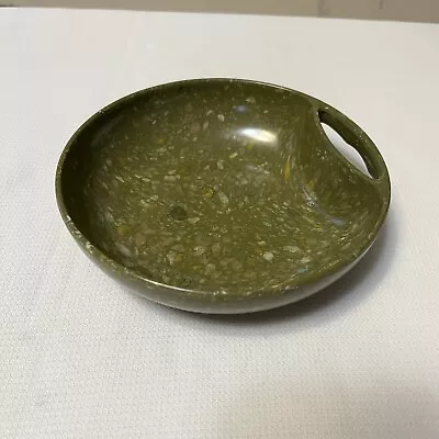 Vintage Melmac Confetti Aztec Salad Bowl 6” Dinnerware Green 70’s Retro Melamine • $8.99