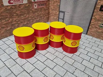 Oil Drum Barrel X4 Shell 1/18 Scale Models Garage Diorama 3d Printed • £12