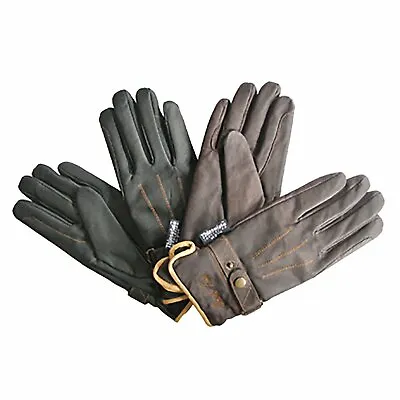 Mark Todd Thinsulate Gloves Adults Winter Leather Riding Glove Black / Brown • £27.95