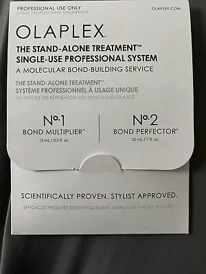 Olaplex The Stand-Alone Treatment No.1 + No.2 Single-Use Professional System • £10