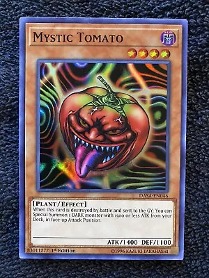 Yu-Gi-Oh! Mystic Tomato Dark Saviors DASA-EN046 Super Rare 1st Edition NM/M • $1.75