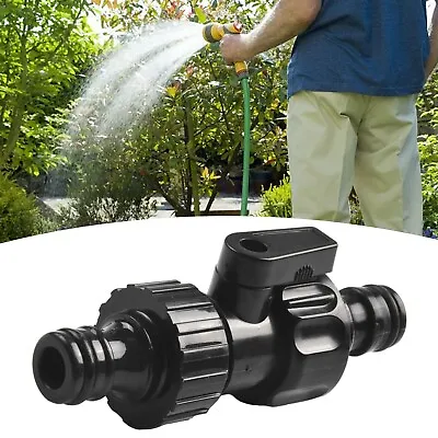 Reliable Garden Hose Pipe Inline Tap Shut Off Valve With 1/2 Fitting Connector • £5.70