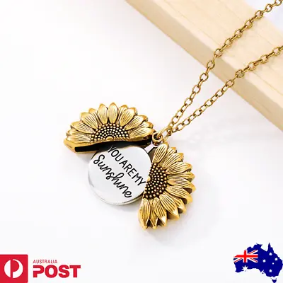 Premium Sunflower Pendant Gold Silver Mother Daughter Necklace FREE GIFT POUCH • $7.99