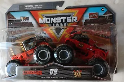 New MONSTER JAM Lumberjack Vs. Axe 2-Pack Truck 1/64 Series 28 • $20.95