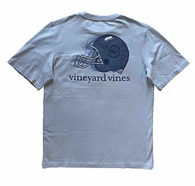 VINEYARD VINES Boys Football Helmet Whale Pocket T-Shirt Tee Shirt NWT LARGE 16 • $24.99