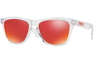 Oakley Sunglasses  FROGSKINS Crystal Clear W/Torch Iridium OO9013-A5 • $220