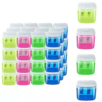 Gutyble 48 Pcs Manual Pencil Sharpeners With Lid For SchoolOffice And Home • $22.58