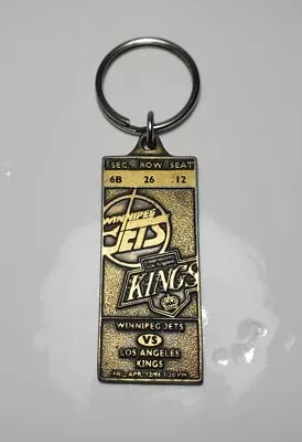 Winnipeg Jets 4/12/1996 Final Game Ticket Keychain LA Kings Collectable • $43.42