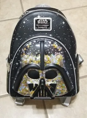 Loungefly Star Wars Glitter Darth Vader 3D Helmet Mini Backpack • £125.47