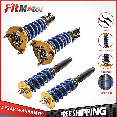 Kit(4) Adjustable Height Full Coilover Struts For 89-94 Nissan S13 240SX • $209.79