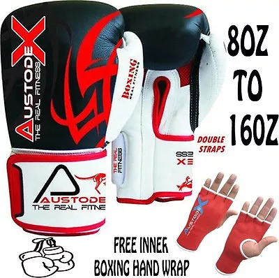 RED Boxing Sparring Gloves MMA Punch Bag Mitt UFC Fight Training 8oz-16oz • $36.99