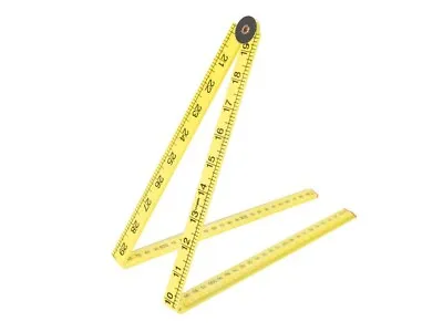 Measuring 1 Metre Plastic Folding Ruler Rule Yard Stick DIY Tool Building Help • £4.79