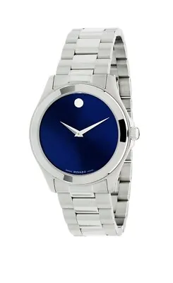 Brand New Movado Men's Junior Sport Blue Dial Stainless Steel Watch 0606116 • $289