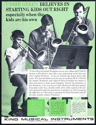 1972 Urbie Green And His Kids Photo King Trombone Vintage Print Ad • $9.99