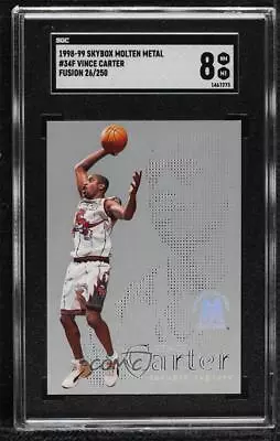 1998 Skybox Molten Metal Fusion Supernatural 26/250 Vince Carter SGC 8 Rookie RC • $162.50