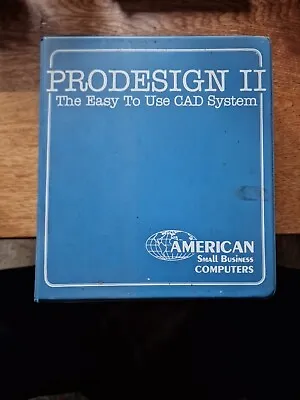 Vintage 1996 Prodesign II CAD Software On 5.25  Floppy Disks • £20