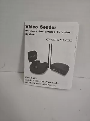 X10 Wireless Audio/Video Sender And Receiver VK 80A New With Manual And Cables • $7.49