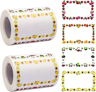 2 Roll/500 Pcs Jam Labels For Jars Food Freezer Labels Self Adhesive Jam Jar Lab • £10.58