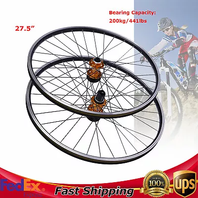 27.5in Mountain Bike Front Rear Wheelset Aluminum Alloy Rim Disc Brake MTB Wheel • $90.25