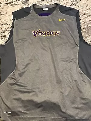 Minnesota Vikings Defensive Team Player Issued Dri Fit Nike Shirt #64 2XL • $30