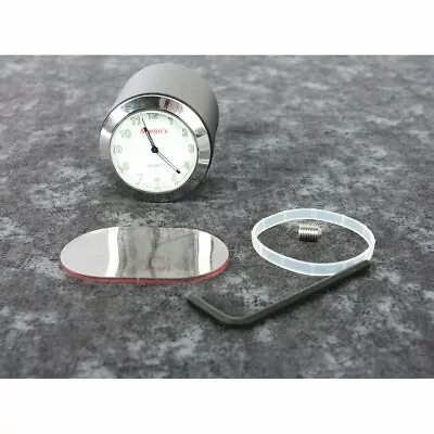 Marlin's Genuine Accessories White Clock W/Mount For 1  Or 7/8  Handlebar-181101 • $62.96