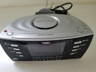 Timex T435B Directional Sound Chamber Alarm Clock Radio AM/FM  MP3 Tested • $19.99