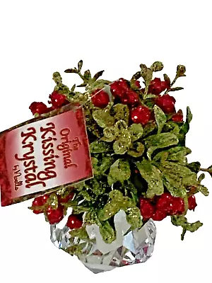 New The Original Kissing Krystal Mistletoe Ball By Noelle Free Ship • $15.95