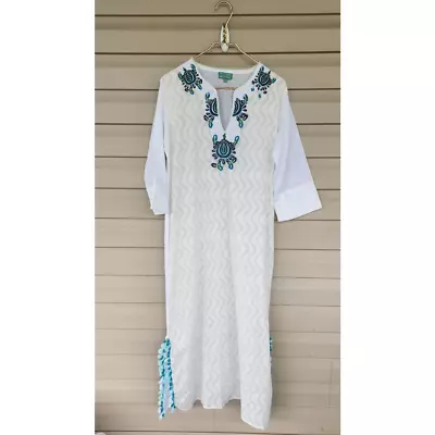 Antica Sartoria By Giacomo Cinque Ibiza Embroidered Boho Dress Cover UpMedium • $74