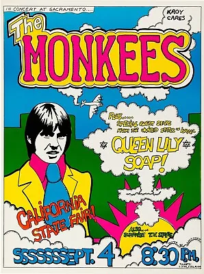 1969 The Monkees Concert NEW Metal Sign: Sacramento - California State Fair • $19.88