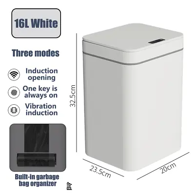 Smart Trash Bin 12-40L Automatic Motion Sensor Rubbish Waste Bin Basket Toliet • $28.99