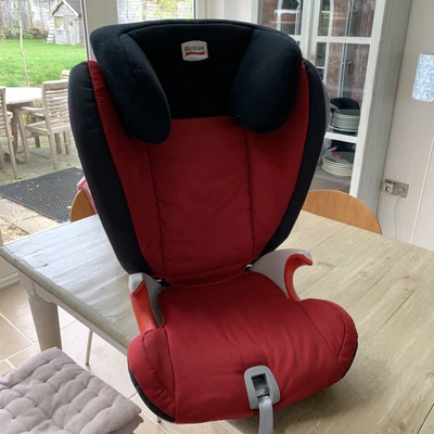 £20 • Buy Britax Kidfix SL SICT  High Back Car Booster With Isofix 15-36kgs Flame Red